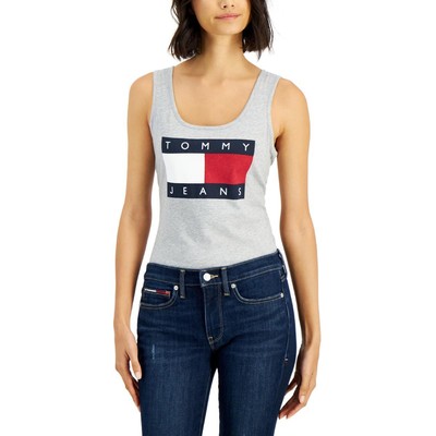 

Женское серое боди-стринги Tommy Jeans  BHFO 0250, Stone grey heather