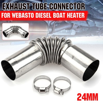 24mm Auspuffrohr Ellbogenverbinder Für Webasto Bootsheizung Silber DE