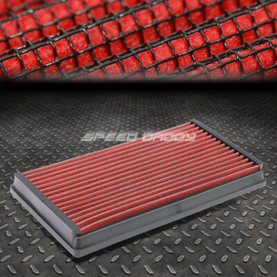 ДЛЯ 00-04 FORD FOCUS 2.0L КРАСНАЯ МНОГОРАЗОВАЯ/МОЮЩАЯСЯ ВСТАВНАЯ ПАНЕЛЬ ВОЗДУШНОГО ФИЛЬТРА