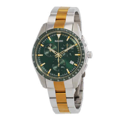 Pre-owned Rado Hyperchrome Chronograph Quartz Green Dial Men's Watch R32259323
