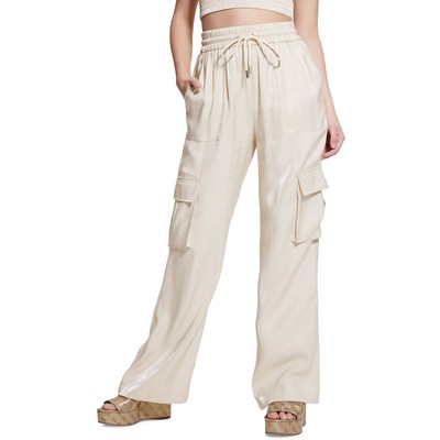 Женские брюки-карго Guess Chantal из белого атласа XL BHFO 8565