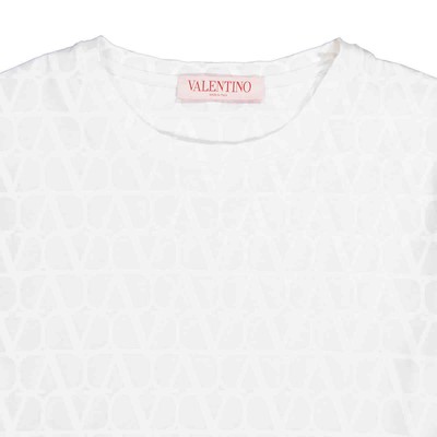 Pre-owned Valentino Toile Iconograph Vlogo T-shirt, Size X-small In White