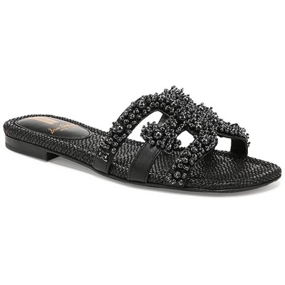 

Sam Edelman Женские шлепанцы Bay Perla Black 9.5 Medium (B,M) BHFO 3867, Blackblack nappa, bay perla