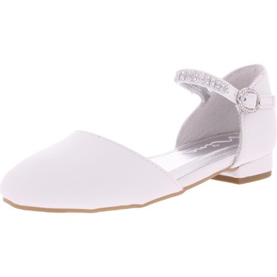 

Nina Cera Белые туфли на каблуке DOrsay Toddler 10 Medium (B,M) Toddler BHFO 1657, White smooth