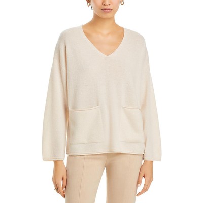 Private Label Womens Beige Cashmere Ribbed Trim Pullover Sweater XS BHFO 3421
