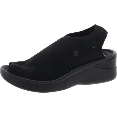 Bzees Womens Secret Black Sock Sport Sandals Shoes 6.5 Medium (B,M) BHFO 7158