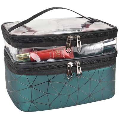Women Large Makeup Bag Cosmetic Case Storage Handle Travel Organizer Bag