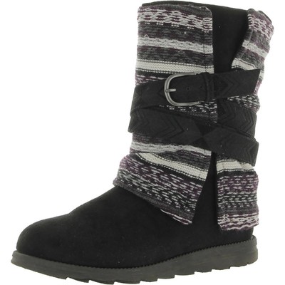 

Muk Luks Женские Черные Сапоги до середины икры из искусственной замши 9 Средний (B,M) BHFO 7980, Черный