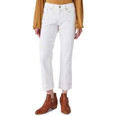 Укороченные джинсы Lucky Brand Womens Sweet White из стрейчевого денима средней посадки 2 BHFO 2523