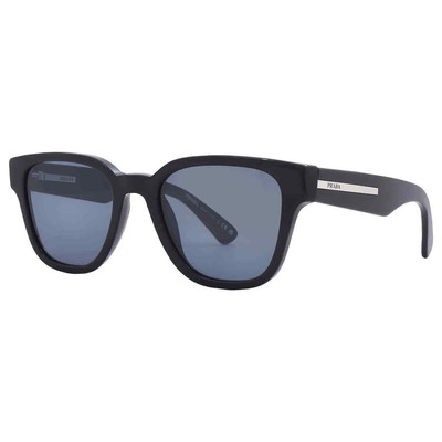 Pre-owned Prada Grey Square Men's Sunglasses Pr A04s 16k07t 52 Pr A04s 16k07t 52 In Gray