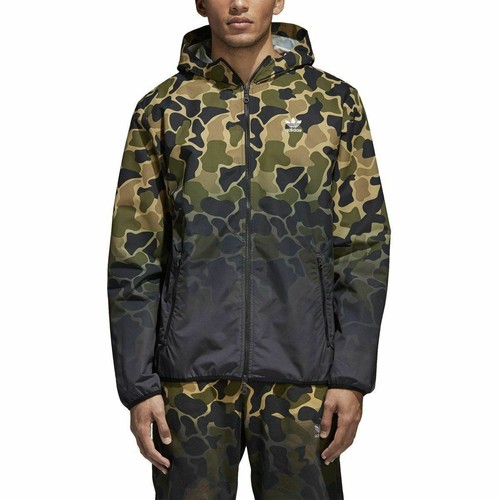 CE1545] Mens Adidas Originals Camo Windbreaker Jacket | eBay