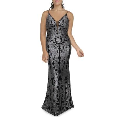 Женское вечернее платье Betsy & Adam с блестками макси для особых случаев, BHFO 0094