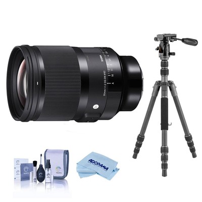 Объектив Sigma 35mm f/1.2 DG DN ART с L-образным креплением и штативом VEO 3 GO 204CP Acc Kit