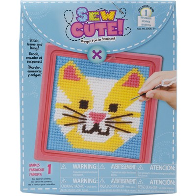Colorbok Sew Cute! Needlepoint Kit-Cat