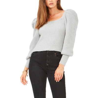 1.State Womens L13241359 Пуловер в рубчик с серебристым мерцанием, топ-свитер XL BHFO 6938