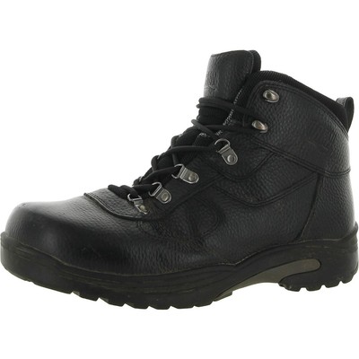 

Черные кожаные рабочие ботинки Drew Mens Rockford 10.5 Extra Wide (5E) BHFO 2386, Black tumbled leather