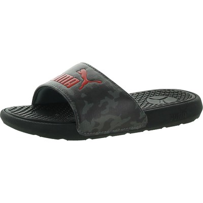 

Черные плоские шлепанцы для бассейна Puma Girls Cool Cat PS, 12 средних (D) Little Kid BHFO 5494, Black/asphalt/high risk red, Cool Cat PS