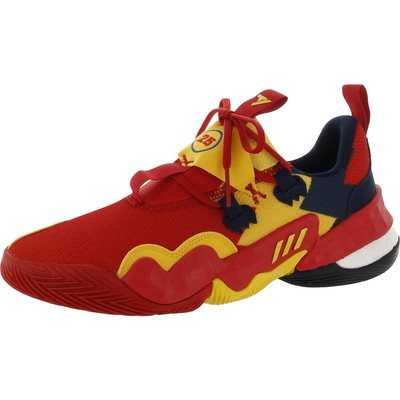 

Adidas Mens Trae Young 1 MCAAG Performance Basketball Shoes Кроссовки BHFO 3265, Red/bold gold/navy blue, Trae Young 1 MCAAG
