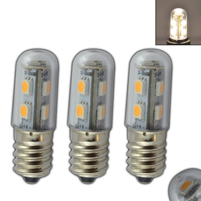 3x E14 LED 1 Watt warmweiß SES Glühbirne Leuchtmittel Kühlschrank Birne klein