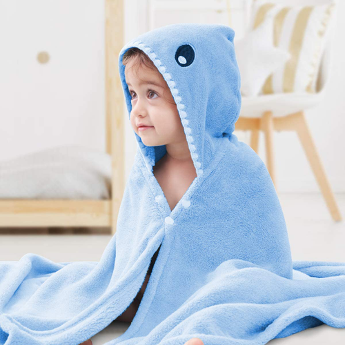 Kids Bath Towels,Premium Hooded Towel for Toddlers Highly Absorbent Coral Fleece