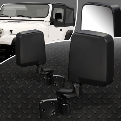 ДЛЯ 87-93 JEEP WAGONEER WRANGLER OE STYLE РУЧНОЕ ПАРНОЕ ЗЕРКАЛО ЗАДНЕГО ВИДА НА БОКОВОЙ ДВЕРИ