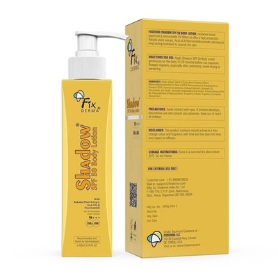 Fixderma Shadow Sunscreen Body Lotion SPF 50 PA+++ UVA & UVB Protection (200ml)