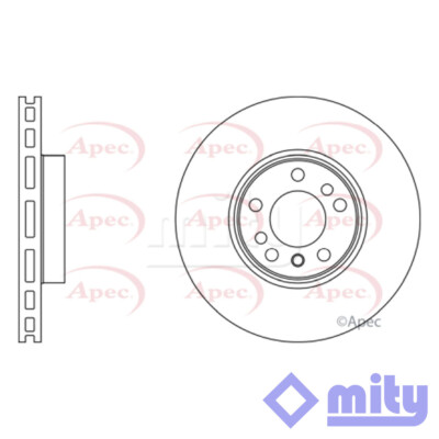 Fits BMW X5 2000-2006 X3 2006-2011 3.0 D 4.4 Brake Disc Front Mity 34116859679