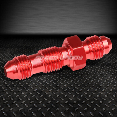 3AN AN-3 НАРУЖНАЯ РЕЗЬБА 3/8 ПРЯМАЯ ПЕРЕГОРОДКА С РАСШИРЯЮЩИМСЯ КРАСНЫМ АЛЮМИНИЕВЫМ ФИТИНГОМ