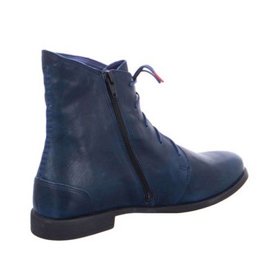 THINK THINK STIEFELETTE AGRAT BLAU LEDER REISSVERSCHLUSS EINLAGE STIEFEL 3 000032 8000