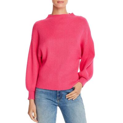 

Женский пуловер в рубчик с рукавами-буфами Line - Dot  BHFO 8095, Hot pink