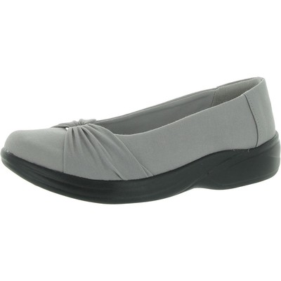 Bzees Womens Paige Gray Glitter Slip-On Sneakers Shoes 10 Wide (C,D,W) BHFO 4173