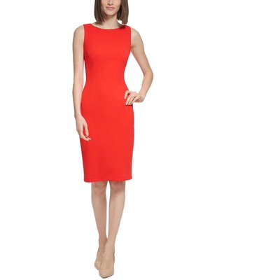 Женское красное платье-футляр Calvin Klein 10 BHFO 0636