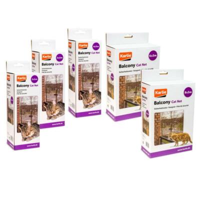 Katzenschutznetz inkl. Befestigungsmaterial - Balkonnetz Schutznetz transparent