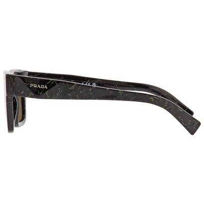 Pre-owned Prada Dark Brown Rectangular Men's Sunglasses Pr 19ws 19d01t 52 Pr 19ws 19d01t