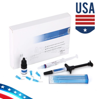 Dental Bracket Braces Glue Ortho Bonding System Light Cure Primer Adhesive Kits