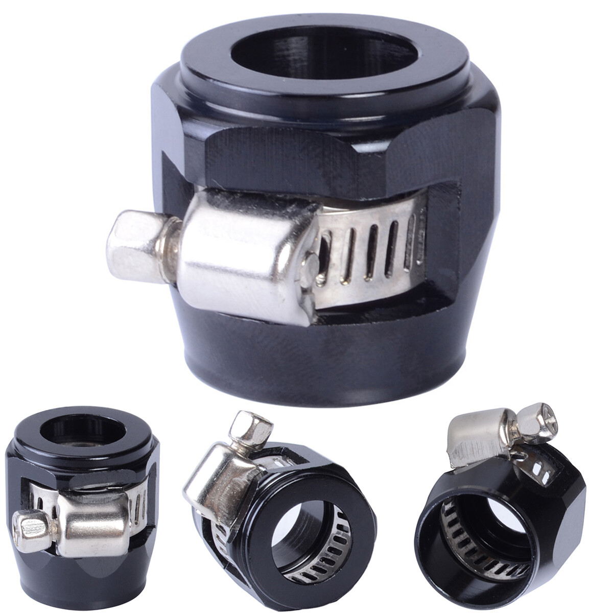 4Pcs Various Hose Clamp Hose Finishers Clamp Flare Fitting Hose End