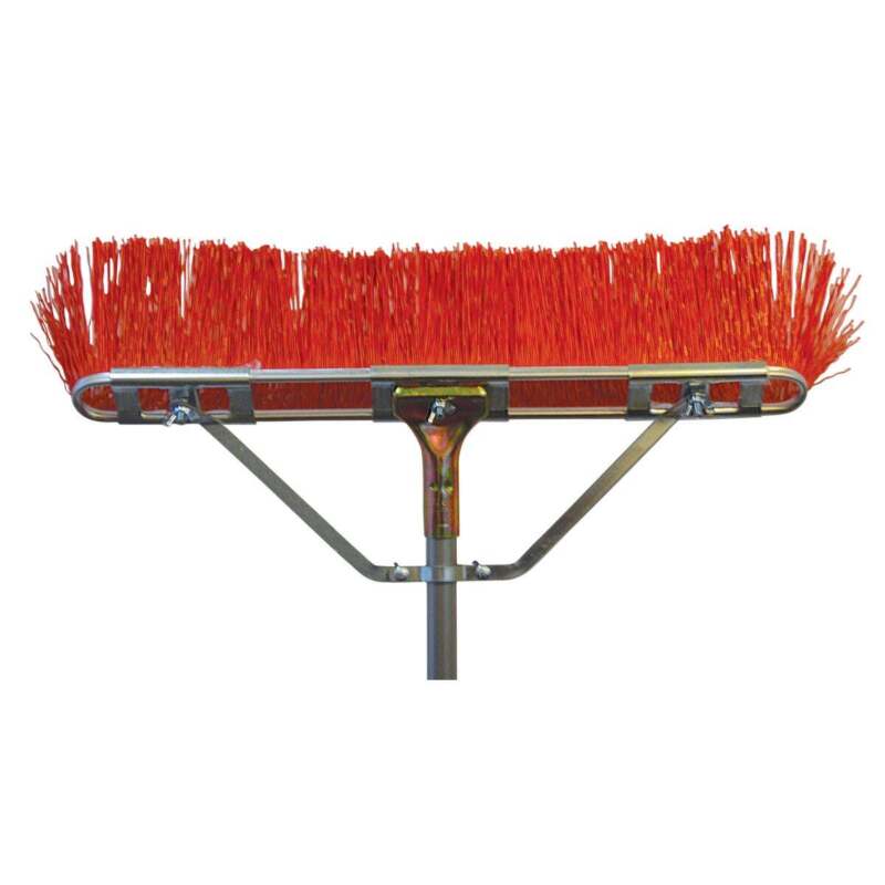 Bruske 23 In. W. x 65 In. L. Steel Handle Street Sweep Push Broom 2860-CSB-4