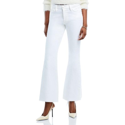 Женские расклешенные джинсы FRAME Womens White Destroyed Denim 24 BHFO 6494