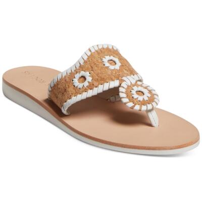 Женские лодочные ботинки Jack Rogers, сандалии-стринги из пробковой кожи, обувь BHFO 8502