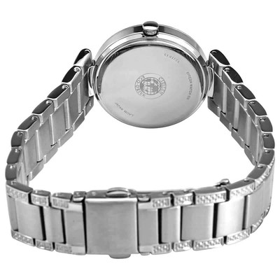 Pre-owned Citizen Eco-drive Crystal Blue Mop Dial Ladies Watch Em0840-59n