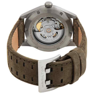 Pre-owned Hamilton Khaki Field Automatic Black Dial Unisex Watch H70205830