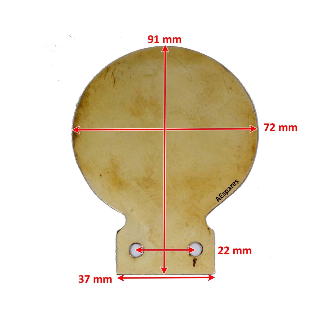 Vintage Morris Minor Owners Car Club Heavy Brass Enamel Front Grill Badge  