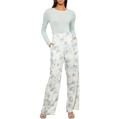 

BCBGMAXAZRIA Женский вязаный топ с круглым вырезом и длинными рукавами