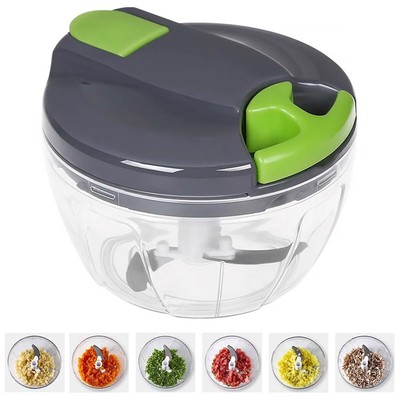 520ml Manual Food Chopper Hand Pull String Vegetable Cutter Portable for Garlic