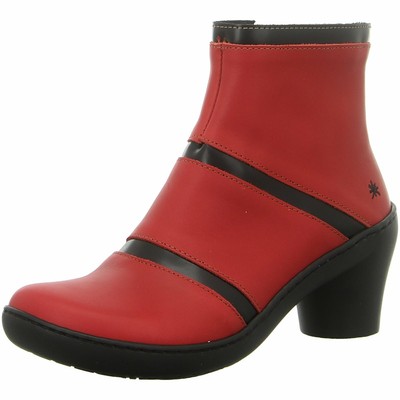 ART ART DAMEN STIEFELETTEN 1451 CARMIN-BLACK ROT 968140