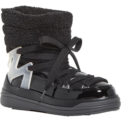 Pre-owned Moncler Womens Insolux M Faux Fur Ankle Winter & Snow Boots Outerwear Bhfo 9658 In Black
