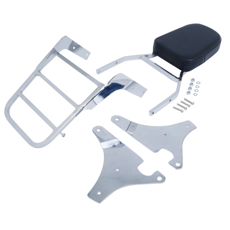 Sissy Bar Backrest w/ Luggage Rack Fit For Kawasaki Vulcan VN400 800 1995-2012
