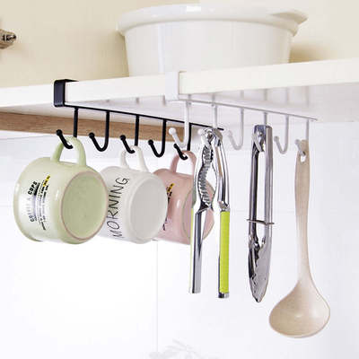 Utensil Rack Holder Hang Kitchen Cabinet Under Shelf Storage