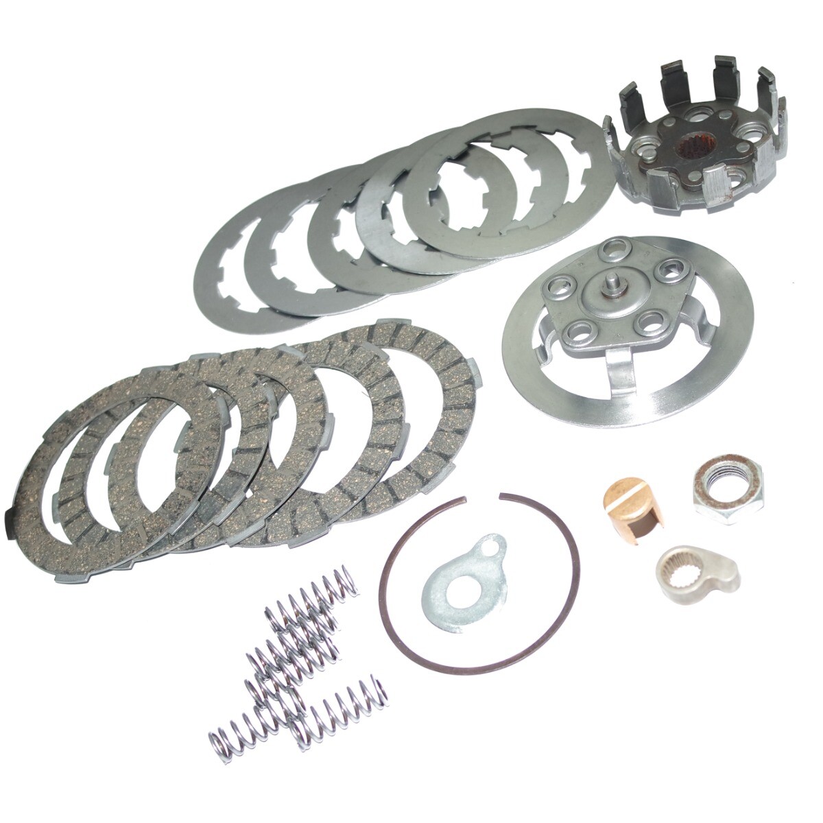 Lambretta Clutch Kit 5 Plates Housing Flange Plates Spring Corks  