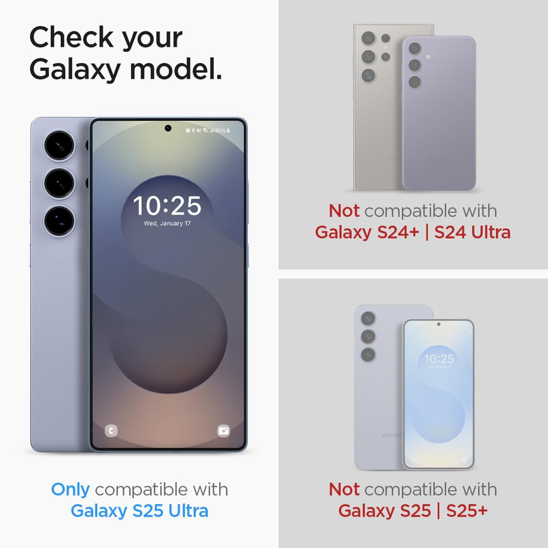 Tempered Glass Screen Protector [GlasTR EZ FIT] designed for Galaxy S25 Ultra [C